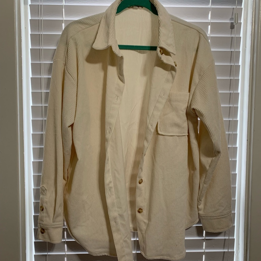 Corduroy oversized shaket